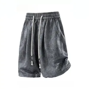 Men's Trendy Jacquard Patterned Short Shorts thumbnail-1