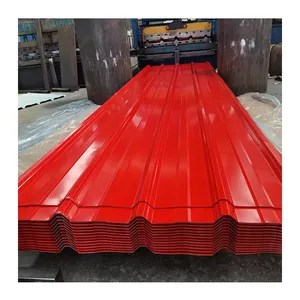 High Weather Resistance PPGI Corrugated Roof Sheet Color Coated Corrugated Steel Panel Custom Size thumbnail-4