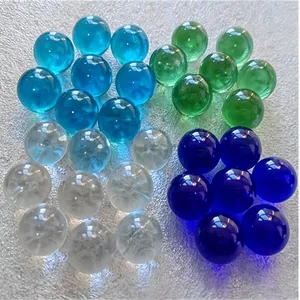 Colored Glass Beads 14mm x 16mm x 25mm Glass Marbles Galactic Jewelry Glass Balls thumbnail-2