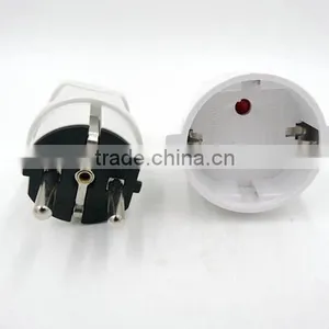 Excellent Quality ABS Schuko Plug and Socket /Schuko Female/Schuko Male Plug thumbnail-1