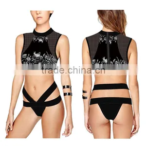 (ODM/OEM Factory)Custom Tankinis Set Sexy Bodysuit COMIC SWIMSUIT Digital Printing Swimwear Women, Girl Swimwear thumbnail-2