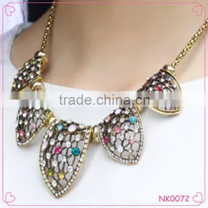 2015 Fashion Korean Style Short Exaggerated Rhinestone Necklace Alloy Fashion Women Jewelry thumbnail-1