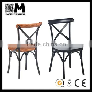 Hot Sale Stacking Wedding Chair French Cross Back Chair thumbnail-1