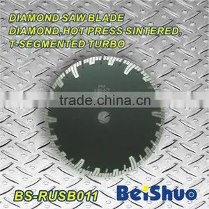 BS-RUSB011 Diamond Circular Saw Blade Hot Press Sintered ,T-segment Turbo thumbnail-1