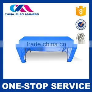 Custom Printed Non-Fading Waterproof 100% Polyester Table Cover Tablecloth thumbnail-2