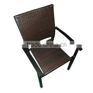 4PCS/SET Coffee Shop Tables And Chairs Wicker Vintage Outdoor Rattan Dining Table And Chair Quality Choice thumbnail-4