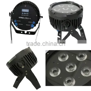 DMX512 Led Stage Par Light 6pcs 15w RGBWA 7in1 Outdoor Lighting thumbnail-5