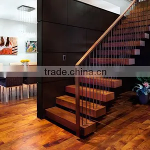 Prefinished Walnut Solid Wood Stair Tread thumbnail-1