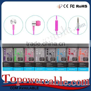 Cool Premium Plastic Colorful Customized Earbuds Handsfree For Girls thumbnail-4