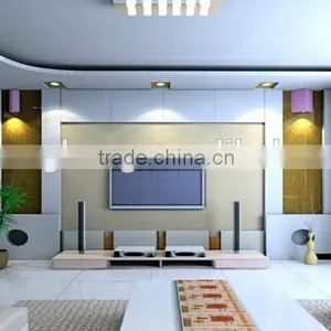 Best Printing TV Background Wall Mirror Decotative, Quality Assurance Glass Factory Supplied High Quality Product thumbnail-4