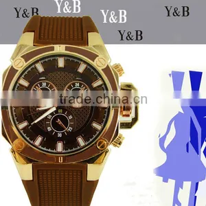 2015 Hot Selling Wholesale Silicone Band Watch for Girl and Boy thumbnail-1