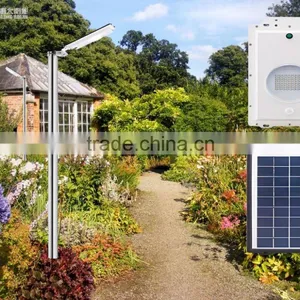 All in One 8w Integrated Solar Street Light Epistar Chip Aluminum Alloy Led Street Light Solar . thumbnail-2