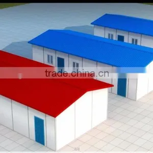 Sandwich Panel Prefabricated House,prefab House With Low Cost for Living/warehouse thumbnail-2