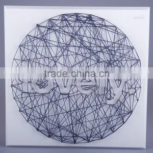 Hand-made Wooden String Wall Art With the LOVELY Letters Speace Design for Home Decoration Quality Choice thumbnail-1