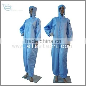 100% Polyester Workshop Clothes Cleanroom Suit Overcoat From China Supplier on Stock thumbnail-4