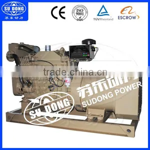 CCS CE 150KW/188KVA Diesel Marine High-frequency Oscillator Diesel Generator / Brushless Generator Copper / With Dual-boot Mode thumbnail-1