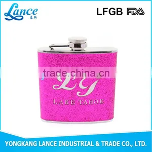 Beautiful Color Hip Flask White Wine in Red Bottle With Patch Logo thumbnail-3