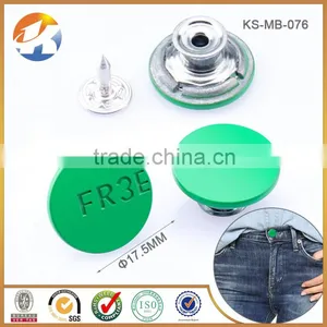 Colorful Painted Remove Metal Buttons For Jeans thumbnail-1