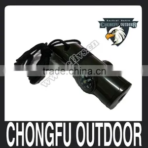 2016 New Rescue Multifunctional Whistle With Compass LED Lighter Signal Mirror Camping Equipment China thumbnail-1
