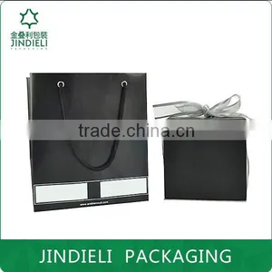 Black Square Perfume Box With Bag thumbnail-1