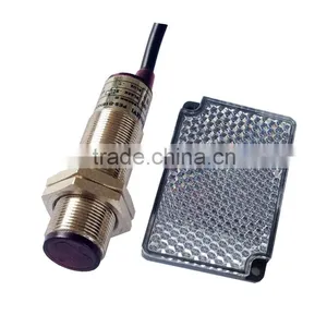 M18 Retro-reflective Photo Sensor Switch, Reflector Photo Switch Sensor, AC Reflective Photo Switch Sensor (IBEST) thumbnail-1