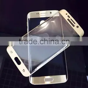 2015 Hot Selling High Quality Factory Prices Colorful Curved Full Screen Tempered Glass Screen Protector for Samsung S6 Edge thumbnail-3
