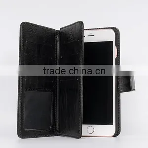 Personalized Mobile Phone Wallet Card Holder Leather Case for i6 Plus thumbnail-2