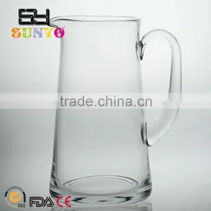 Clear Transparent Handblown Manufacture Sonoma Handcut 90-ounce Classic Round Pitcher in Stocks Crystal Wedding Favor Decal thumbnail-1