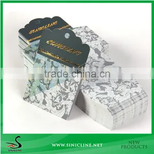 Sinicline Paper Display Hang Card Sets With Gold Stamped Logo thumbnail-1