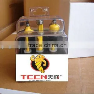 TC-006A DIY Market Hand Tool Parts 6PCS Router Bit Set In Plastic Box For Wood Cutting thumbnail-1