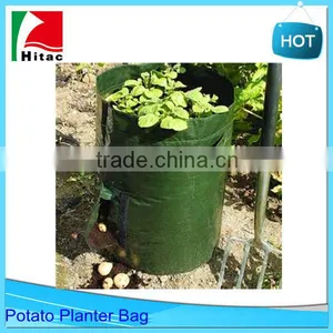40L Green Potato Grow Bag Planter With Pockets,Round Garden Planter Bags thumbnail-2