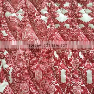 Quilting Fabric, Taffeta Printed Quilting Embroidered Fabric,printed Quilted Jacket Fabric thumbnail-1
