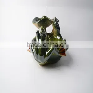 Special Leaf Shape Ceramic Plate With Frog thumbnail-2