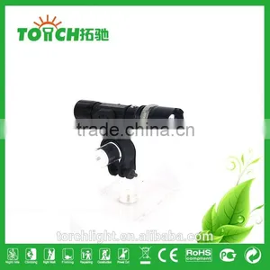 Bike Flashlight Self Defense Zoomable Super Bright for 1*18650 Cre e XPE 3W Emergency Flashlight for Night Riding thumbnail-2