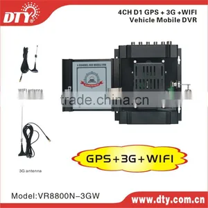 VR8800-3GW H.264 4 ch d1 Vehicle Dvr Remote Control via 3g WiFi Gps Tracking thumbnail-1