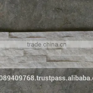 High Quality White Quartz Wall Cladding Stone thumbnail-3