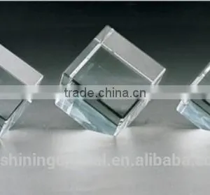 Square Cube Photo Crystal Jewelry Blanks for Laser Engraving thumbnail-1