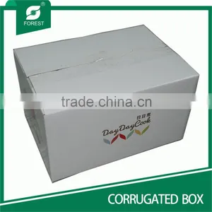 WHITE CARDBOARD CORRUGATED PAPER BOX FOR MAILING thumbnail-4