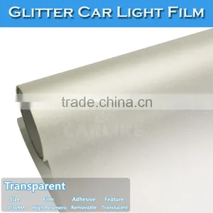 SINO STICKER Transparent Glitter Headlight Tint Vinyl Car PVC Glitter Sheet thumbnail-1