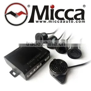 Buzzer&4 Rear Sensors Car Parking Sensor System, Basic Beeoer Type Parking Sensor, Sensor de Estacionamiento de Vehiculos(PS301) thumbnail-1