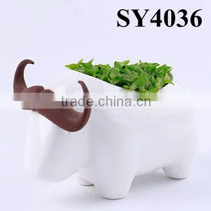 Novel Talbe Elephant Design Office Bonsai Pot thumbnail-2