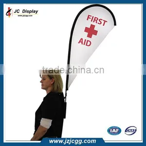 Walking Advertising Backpacks Flags Colorful Fabric Made Backpack Flag thumbnail-1