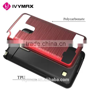 New Arrival Wholesale Motomo Ultra Thin Armor Brushed PC+TPU Cell Phone Case for LG Stylo2 Plus Most Popular thumbnail-6