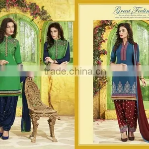 EXCLUSIVELY COTTON PATIYALA SUIT thumbnail-3