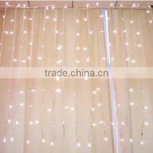 Led Curtain Light Wholesale 3m*3m 300 LEDs 8 Models Linkable Color Changing Led Christmas Curtain Light thumbnail-5