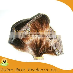 Top Quality Shedding Free Virgin Indian Clip In Hair Weaving thumbnail-1