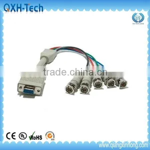 SDI Monitor Coaxial Cable VGA to 5BNC Adapter for Security System thumbnail-1