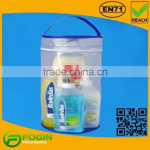 Pvc Cosmetic Round Buttom Soft Loop Handle Bag thumbnail-1