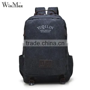 China Wholesale Vintage Canvas Backpack School Bags for Teenagers Boys Supplier's Choice thumbnail-2