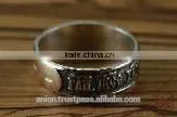 Silver 925 Russian Orthodox Ring. Burnished Silver thumbnail-3